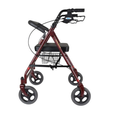 a side view of the days bariatric heavy duty rollator/walker