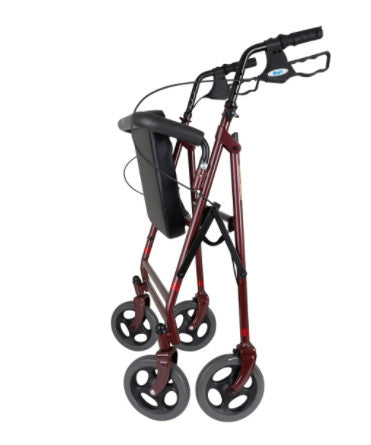 a folded up days bariatric heavy duty rollator/walker