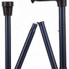 the image shows the blue ice coloured folding adjustable arthritis fischer grip cane