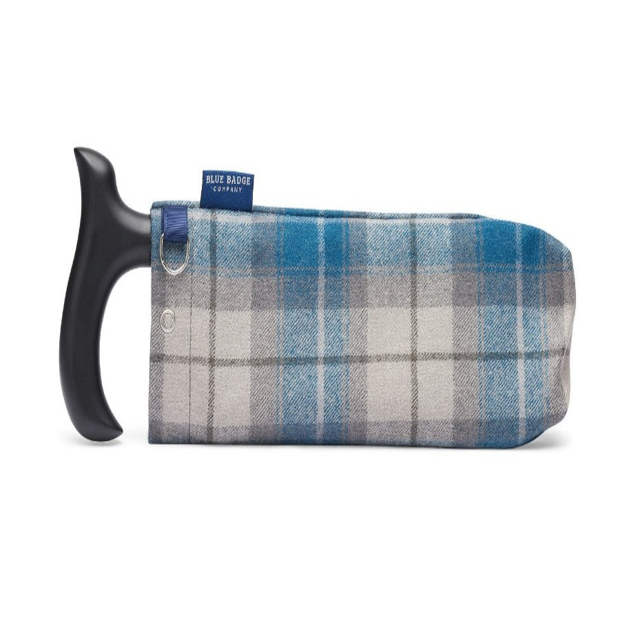 The Blue & Grey Check Walking Stick Bag