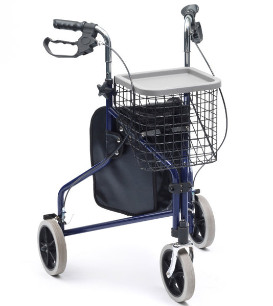 Lightweight 3 Wheel/Tri Walker with Bag and Basket