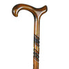 the image shows the classic canes ladies beech derby cane with the spiral scorched collar