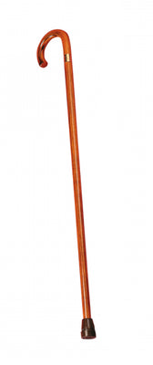 the image shows the brown crook handled walking stick