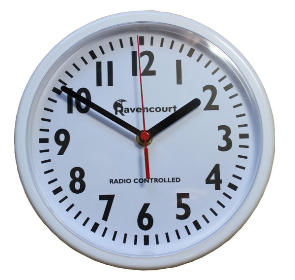 The White Radio Controlled Wall Clock