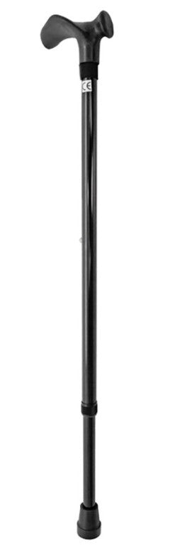 shows a wide shot of the comfort grip adjustable height walking stick