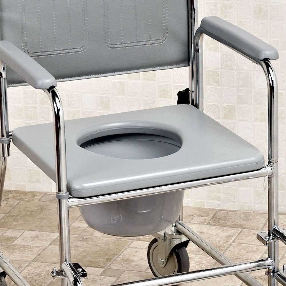 Adjustable Wheeled Commode – Ability Superstore
