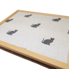 Luxury Tweed Kitten Cushioned Lap Tray