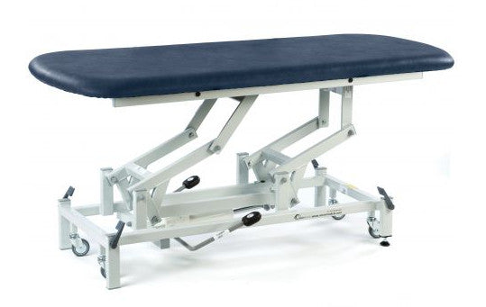 the image shows the dark blue therapy hygiene table