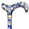 The Dark Blue Floral Tea Party Classic Cane