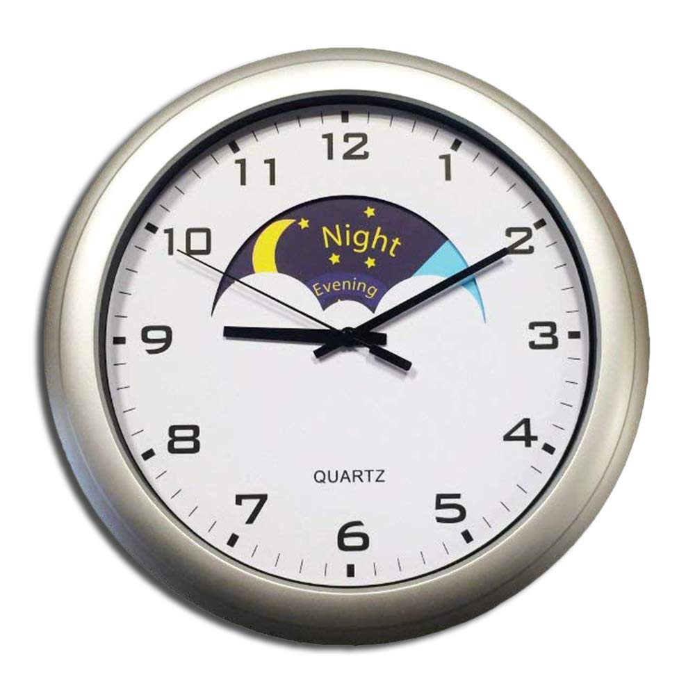The Day and Night Analogue Dementia Clock with Writing