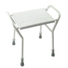 shows white Dino shower stool