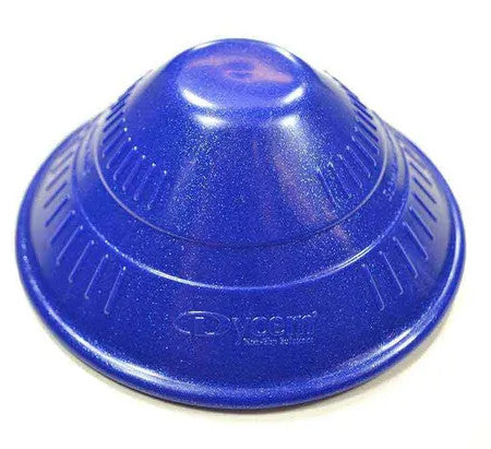 A top view of a blue Dycem Jar Opener