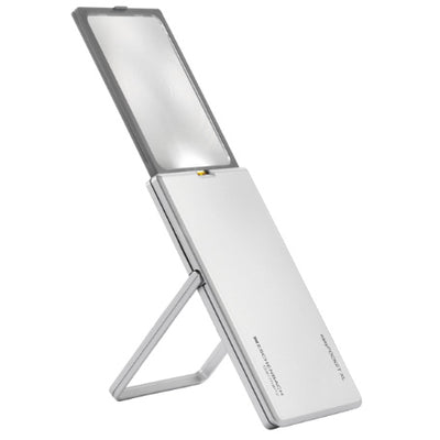 Eschenbach easyPOCKET LED Illuminated Pocket Magnifier 2.5x - Silver