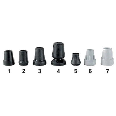 A picure of the seven different types of ferrules
