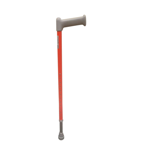 Red Adjustable Aluminium Walking Stick