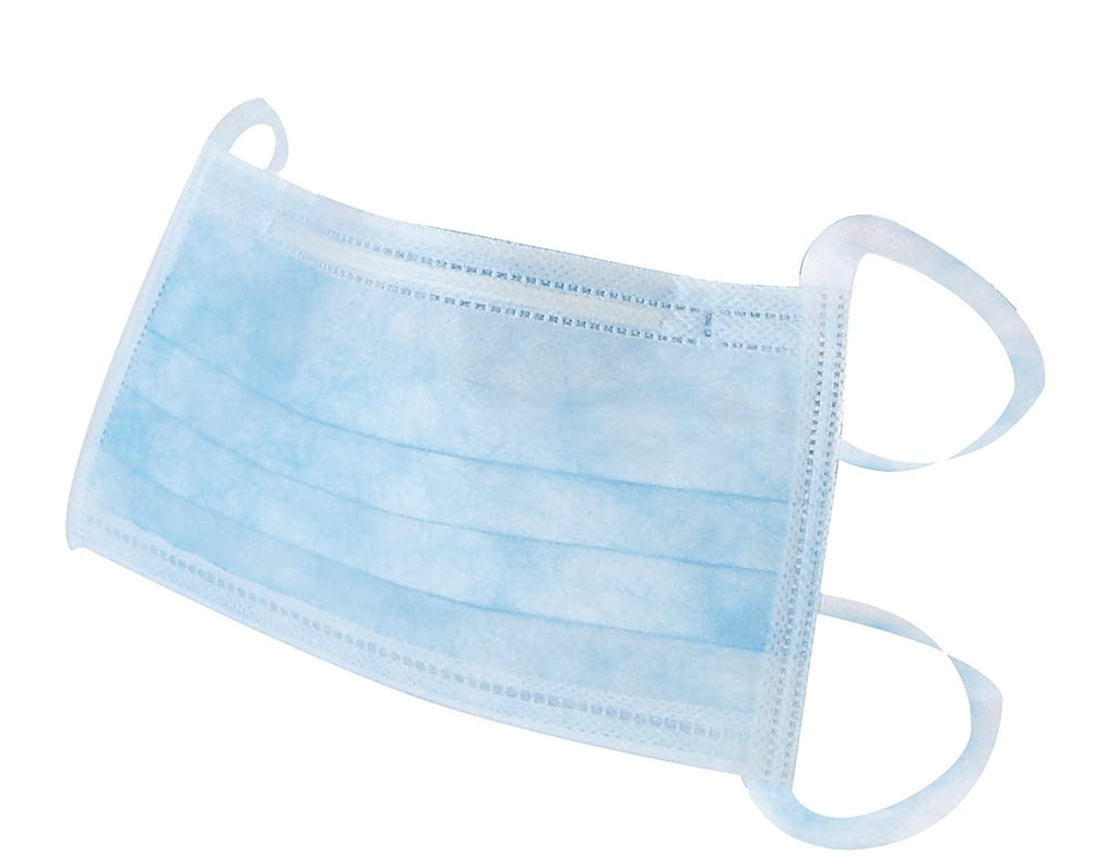 shows a contoured view of the surgical face mask
