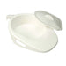 shows the white version of the Bed Fracture Pan with Lid