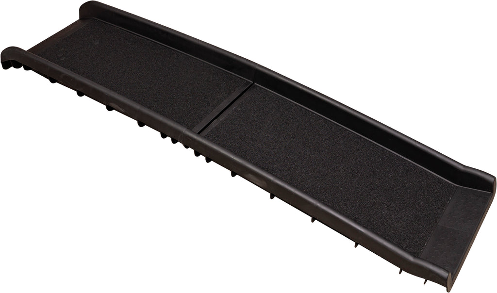 shows the folding dog ramp