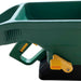 Home and Garden Manual Seed Spreader, side view with 5 spreading width settings