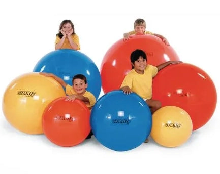 Picture of happy children in amongst Gymnic Balls