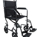 The Black Steel Compact Transport Wheelchair