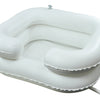 The image shows the inflatable hair washing basin