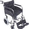 The Grey Compact Transport Aluminium Wheelchair