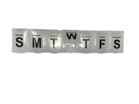 the large 7 day pill case with braille