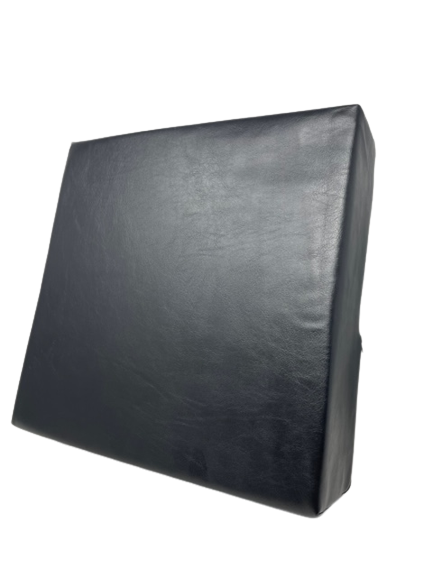 The black high seat cushion