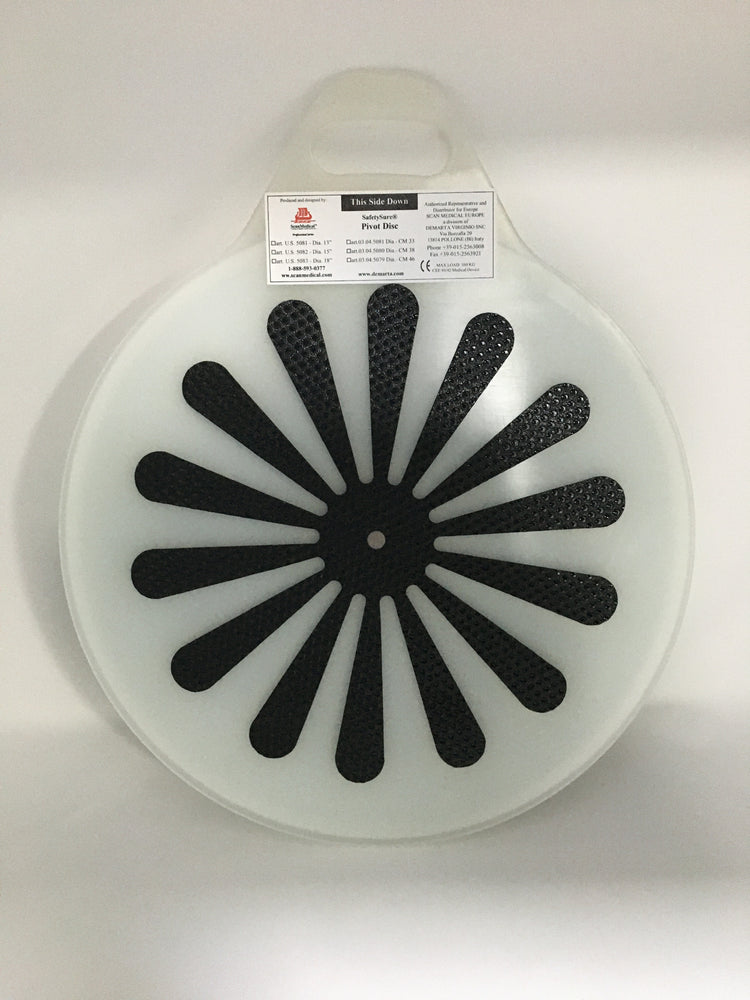 shows the reverse side of the safetysure transfer pivot disc