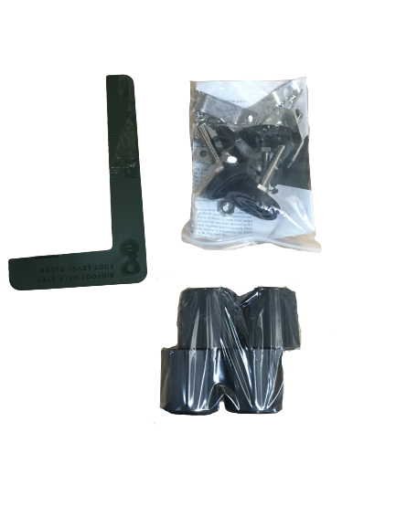the image shows the security fixing kit that comes with the bigfoot half step