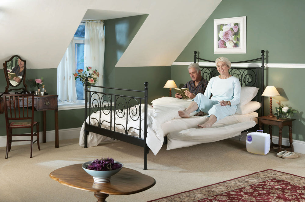 the Mangar Leg Lifter and Compressor being used