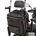 shows how the side pockets of the Torba Luxe bag can be used to transport crutches, canes or walking sticks