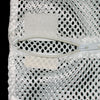 shows a close-up of the zip closure on a mesh laundry bag