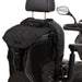 Image of the grey and black torba go back of the back of a mobility scooter,