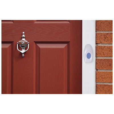 Eagle Wireless Doorbell Battery Operated – in place on a door frame