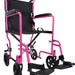 The Pink Steel Compact Transport Wheelchair