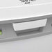 shows a close up of the handle of a porta potti 365 portable flushing toilet