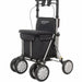 shows the black carlett shopping rollator