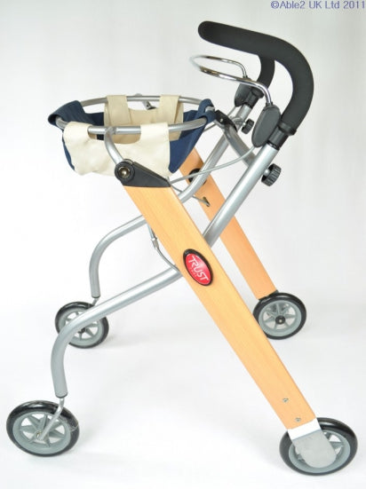 Picture of Lets Go Indoor Rollator Accessories showing the black/silver/beech legs