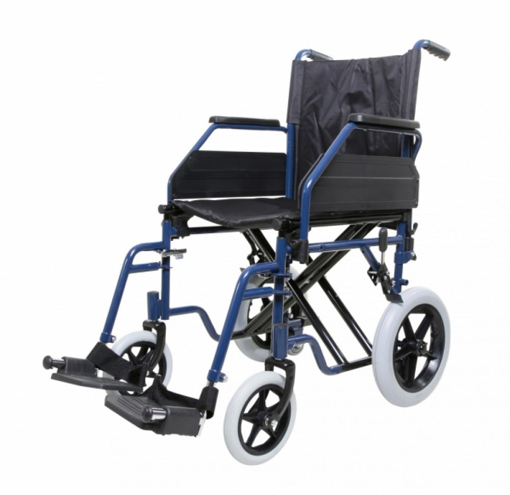 Transit Wheelchair Blue Frame