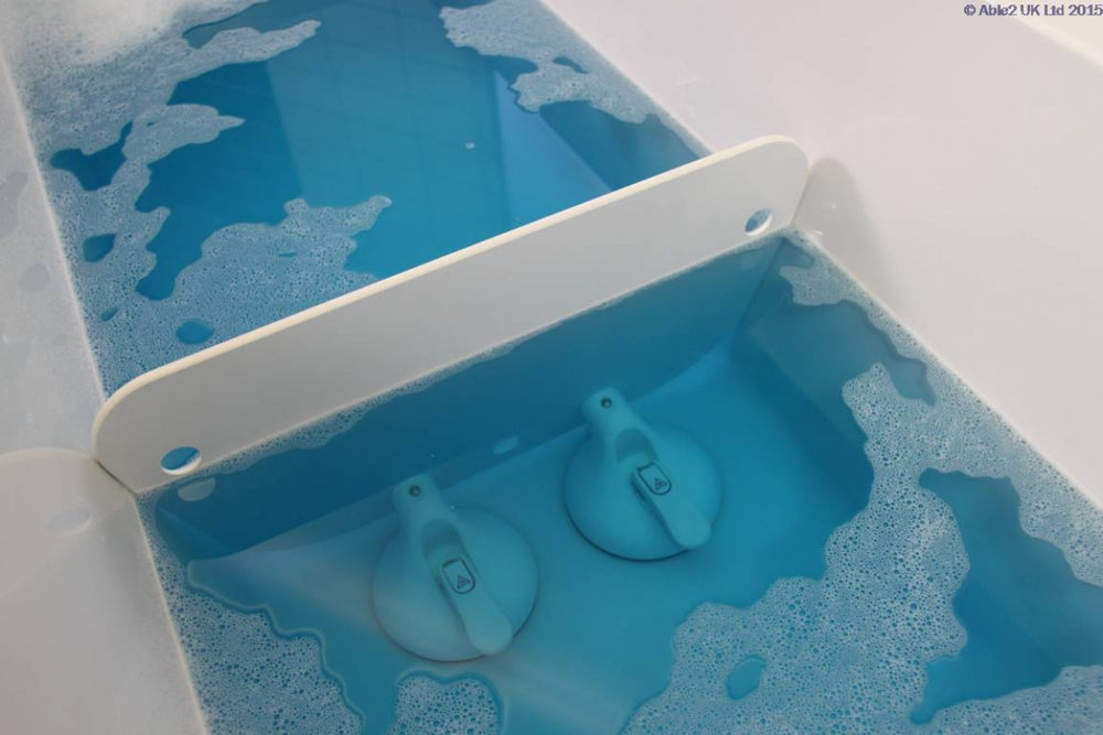 image of Mobeli bathtub shortener with 2 suction pads