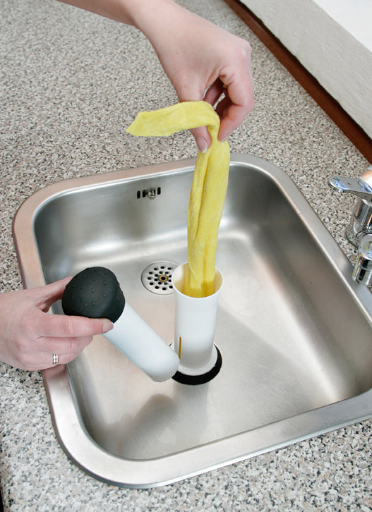 Someone using the cloth press