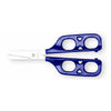 shows the blue dual control training scissors