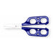 shows the blue dual control training scissors