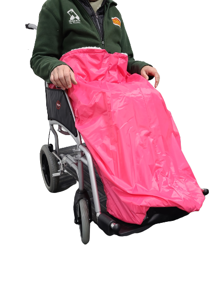 The pink wheelchair cosy