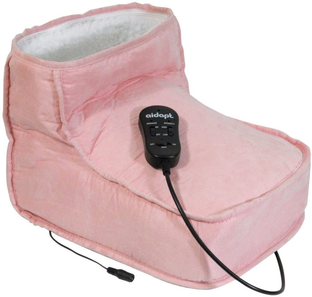 Heated-foot-warmer-with-massage-option-pink