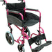 The Pink Compact Transport Aluminium Wheelchair
