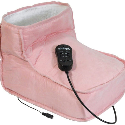 Heated-foot-warmer-with-massage-option-pink