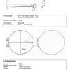 Prima Derby Raised Toilet Seat - Measurements